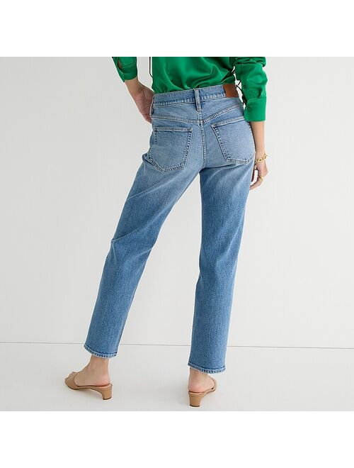 J.Crew Mid-rise '90s classic straight jean in Hiker wash