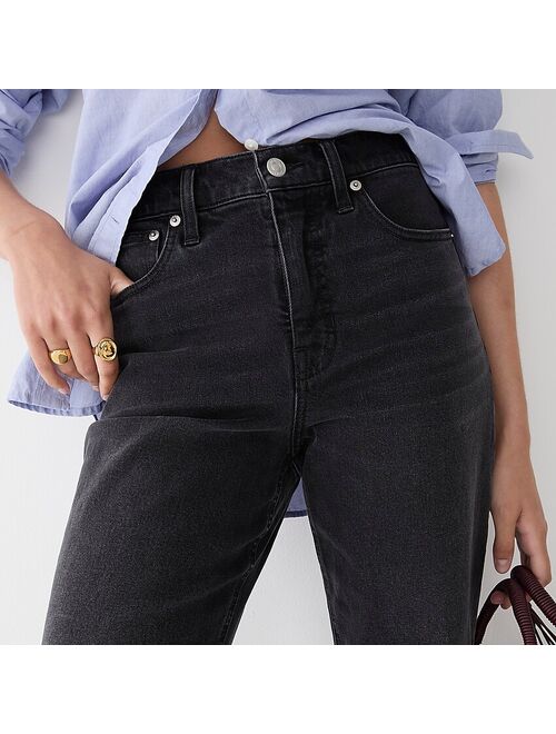J.Crew High-rise '90s classic straight jean in Charcoal wash
