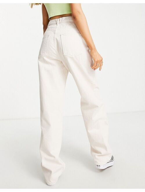 ASOS DESIGN high waist 'super slouchy' mom jeans in stone