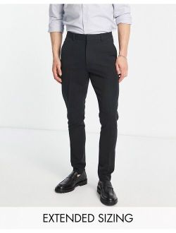 skinny smart pants in black