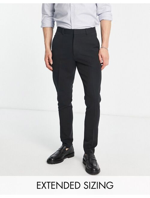 ASOS DESIGN skinny smart pants in black