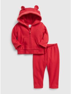 Baby Cozy Hoodie Outfit Set