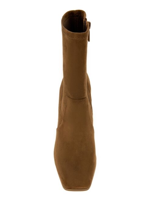 KENNETH COLE NEW YORK Women's Jax Block Heel Stretch Boots