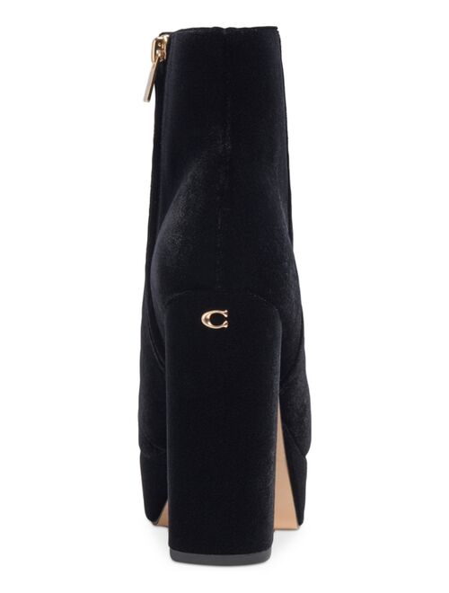 COACH Women's Iona Platform Block-Heel Dress Booties