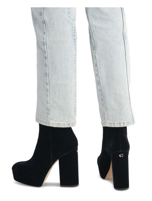 COACH Women's Iona Platform Block-Heel Dress Booties