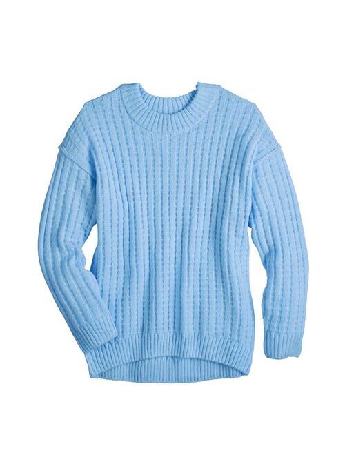 Juniors' SO Slouchy Crewneck Sweater