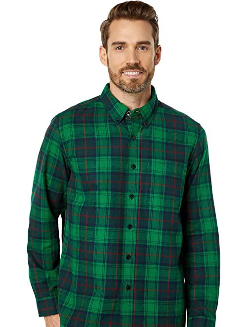 L.L.Bean Scotch Plaid Flannel Traditional Fit Shirt