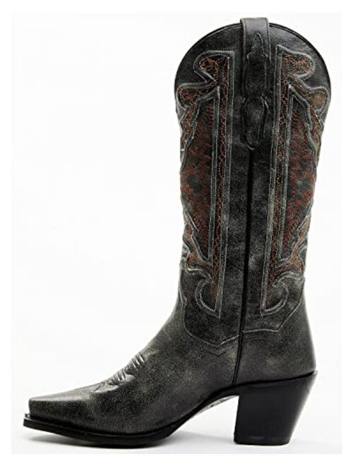 Dan Post Women's Atomic Vintage Embroidered Tall Western Boot Snip Toe - Dp80175