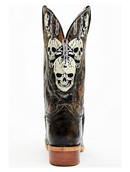 Dan Post Men's 13" Skull Face Tall Western Boot Snip Toe - Dp3187