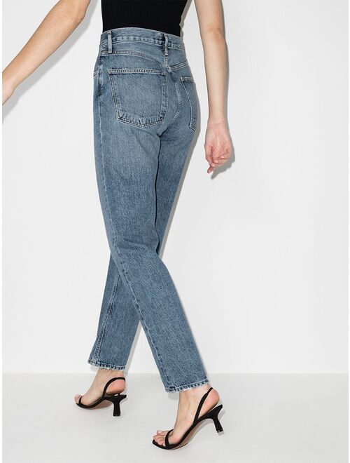 AGOLDE five-pocket straight-leg jeans