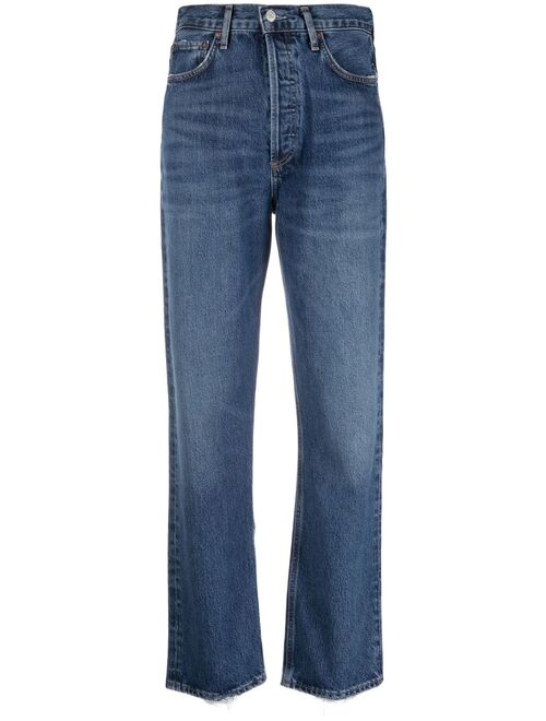 AGOLDE high-waisted straight-leg jeans