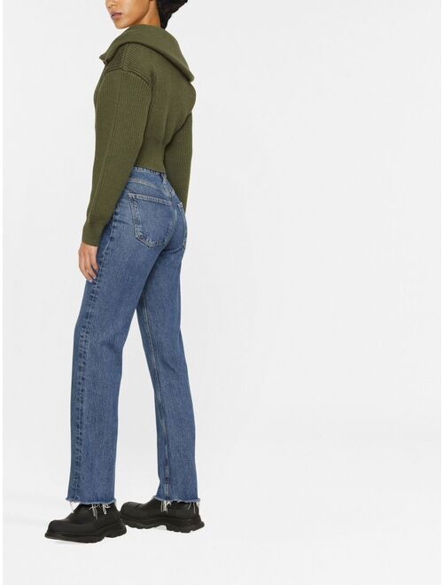 AGOLDE raw-cut straight-leg jeans
