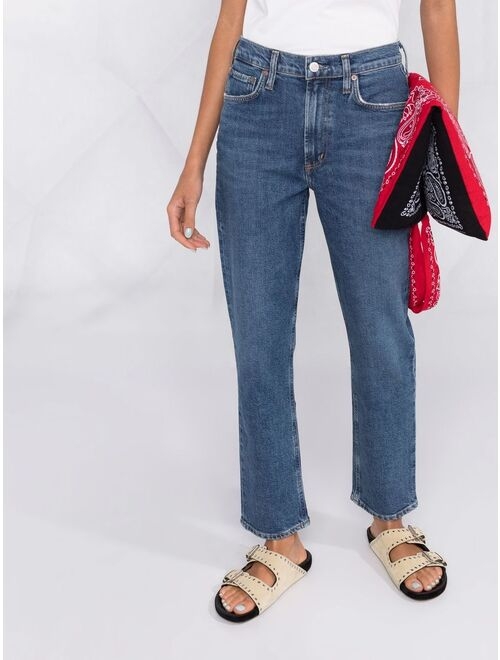 AGOLDE high-rise straight-leg jeans