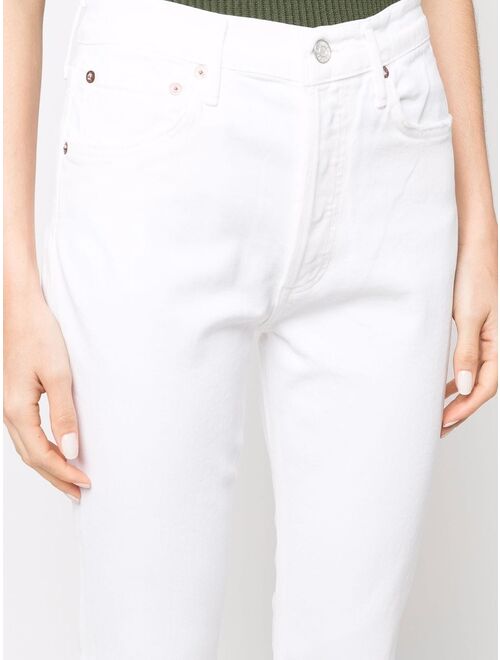 AGOLDE high-waist cropped jeans