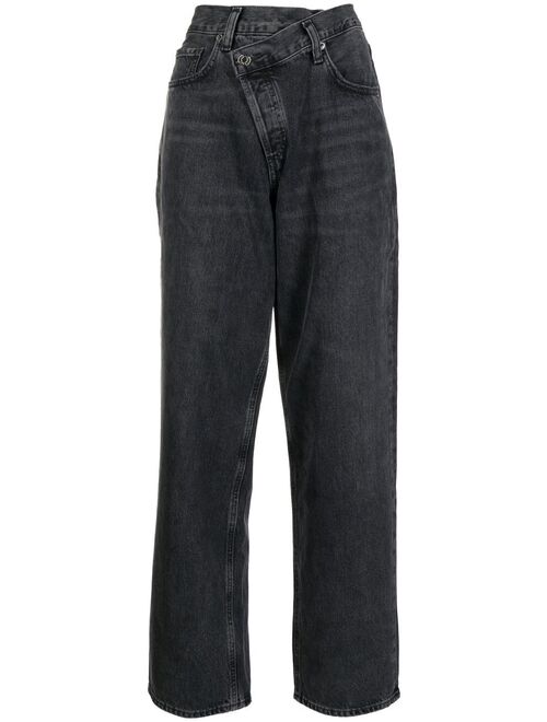 Agolde high-waist straight-leg jeans