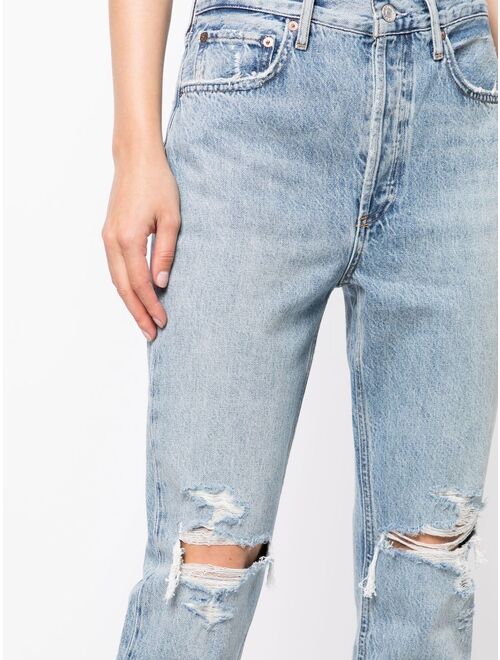 AGOLDE distressed cropped jeans