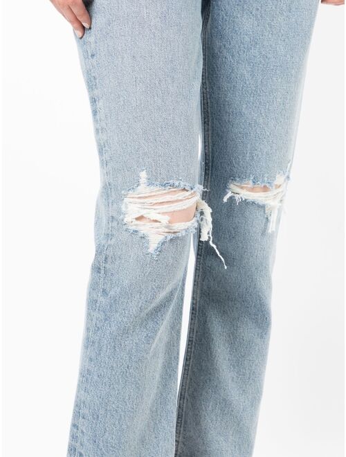 AGOLDE distressed-effect cropped jeans