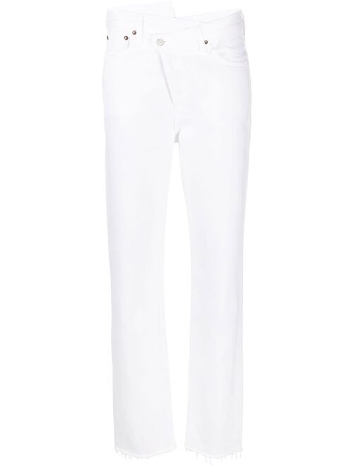 AGOLDE crossover slim-cut jeans