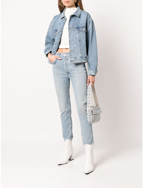 AGOLDE high-waisted cropped jeans