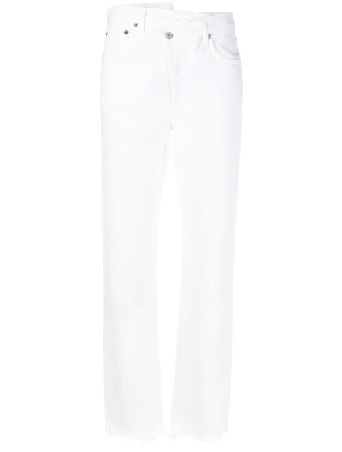 AGOLDE crossover slim-cut jeans