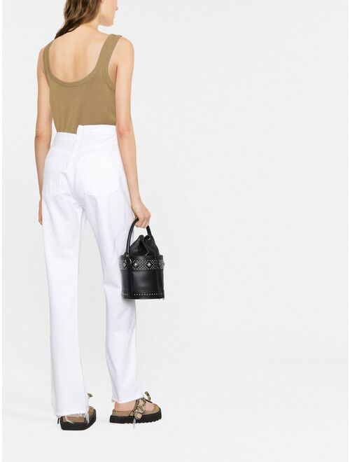 AGOLDE crossover slim-cut jeans