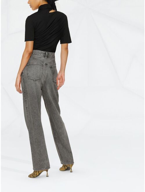 AGOLDE high-rise straight-leg jeans