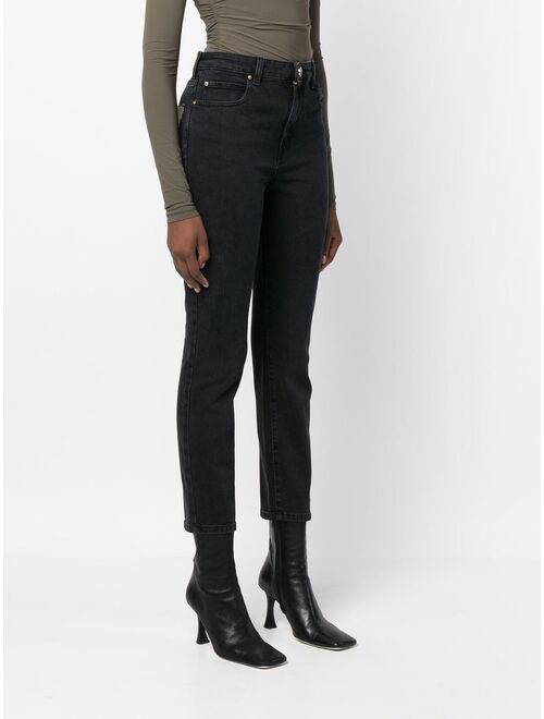 Pinko cropped skinny-cut jeans