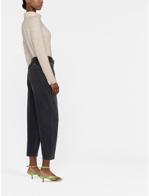 PINKO cropped straight-leg jeans