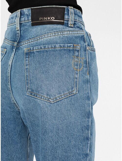 PINKO gem-embellished cropped jeans