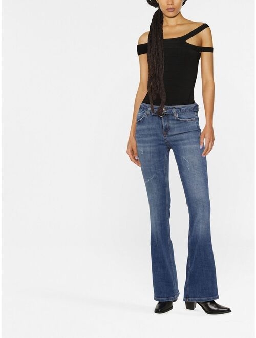 PINKO belted flared jeans
