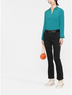 mid-rise bootcut jeans