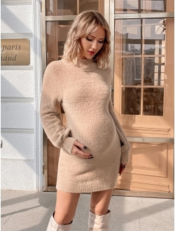 Maternity Drop Shoulder Sweater Dress