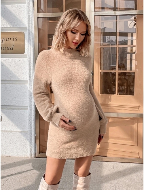 SHEIN Maternity Drop Shoulder Sweater Dress