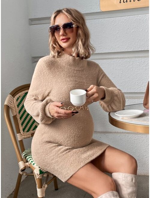 SHEIN Maternity Drop Shoulder Sweater Dress