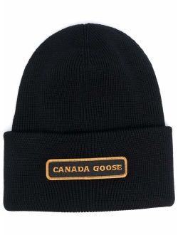 Canada Goose logo patch beanie