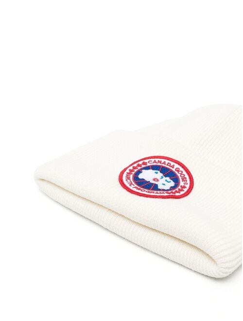 Canada Goose logo-patch wool beanie