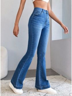 Tall High Waist Flare Leg Jeans