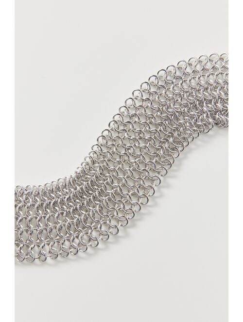 Urban Outfitters Hannah Statement Chainmail Choker Necklace