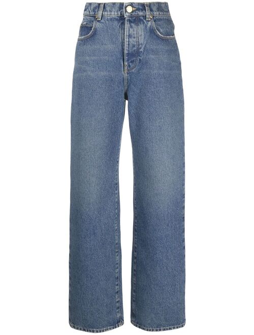 Pinko high-waist straight-leg jeans
