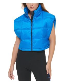 PERFORMANCE Women's Cropped Mock-Neck Zip-Up Vest