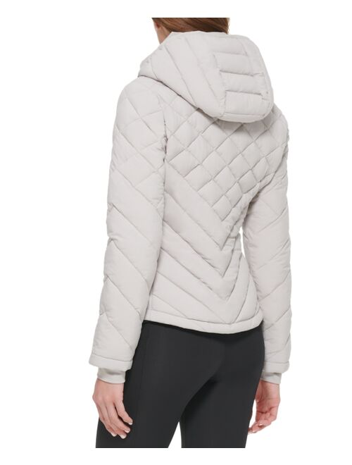 CALVIN KLEIN Women's Hooded Packable Puffer Coat