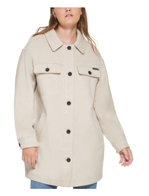 CALVIN KLEIN JEANS Women's Cotton Drop Shoulder Jacket