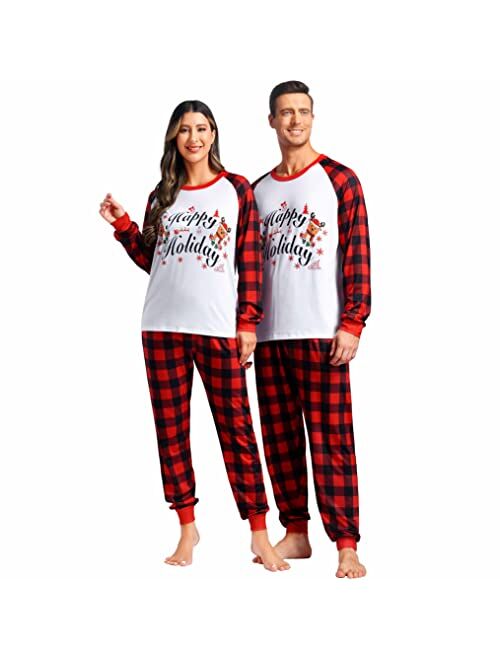 Zhitunemi Christmas Pajamas For Family Christmas Pjs Matching Sets Couples Christmas Pajamas For Men