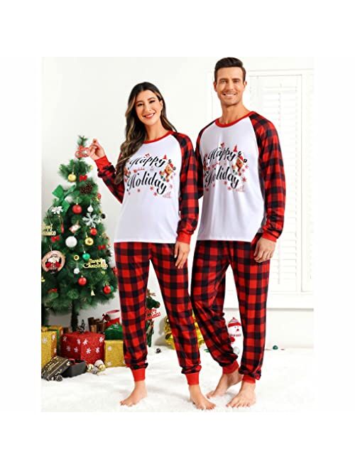 Zhitunemi Christmas Pajamas For Family Christmas Pjs Matching Sets Couples Christmas Pajamas For Men