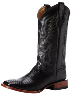 Ferrini Men's Taylor Teju Lizard Square Toe Leather Heeled Western Boots