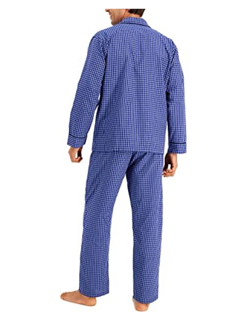 Hanes Woven Plain-Weave Pajama Set