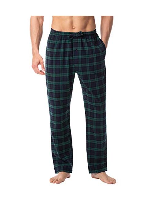 LAPASA Men's Pajama Pants, Plaid Sleepwear Lounge & Sleep PJ Bottoms with Pockets and Drawstring M39 Flannel/M128 Fleece