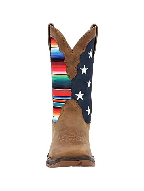 Durango Lady Rebel Women's Dusty Brown Serape Flag Western Boot