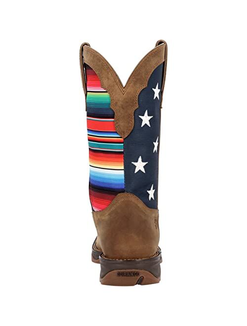 Durango Lady Rebel Women's Dusty Brown Serape Flag Western Boot