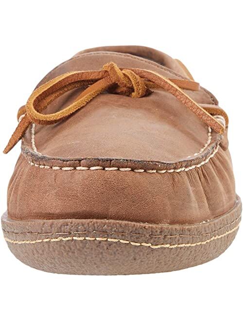 L.L.Bean Hand Sewn Slippers Flannel-Lined
